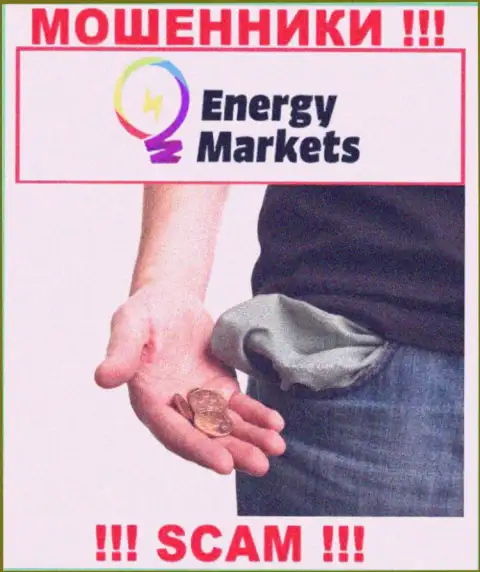 Если вдруг ожидаете доход от работы с дилинговой организацией Energy-Markets Io, то зря, указанные жулики обуют и Вас