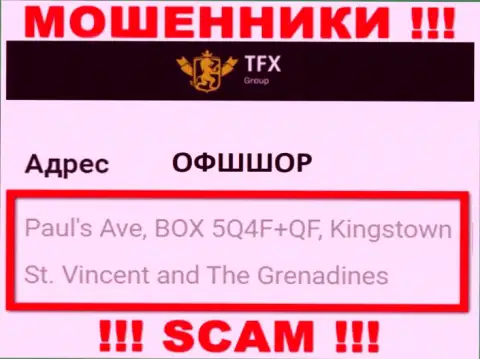 Не имейте дело с компанией ТФХ-Групп Ком - данные internet мошенники засели в оффшорной зоне по адресу Paul's Ave, BOX 5Q4F+QF, Kingstown, St. Vincent and The Grenadines
