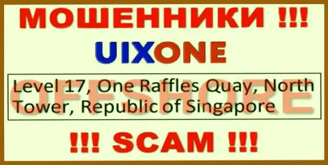 Базируясь в оффшорной зоне, на территории Singapore, UixOne Com безнаказанно оставляют без средств своих клиентов