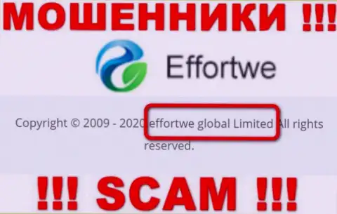 На сайте Effortwe365 написано, что Effortwe Global Limited - это их юридическое лицо, но это не обозначает, что они добропорядочные