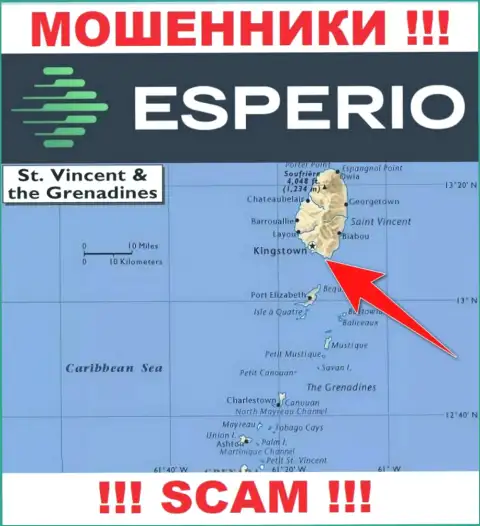 Офшорные internet мошенники Эсперио скрываются тут - Kingstown, St. Vincent and the Grenadines