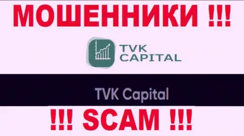 TVK Capital - это юр. лицо интернет мошенников TVK Capital